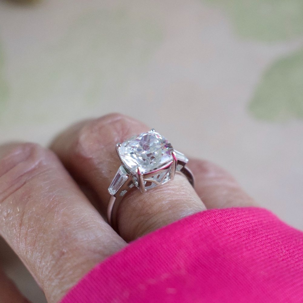 925 SS & Cubic Zirconia Size 7 - Picture 2 of 12
